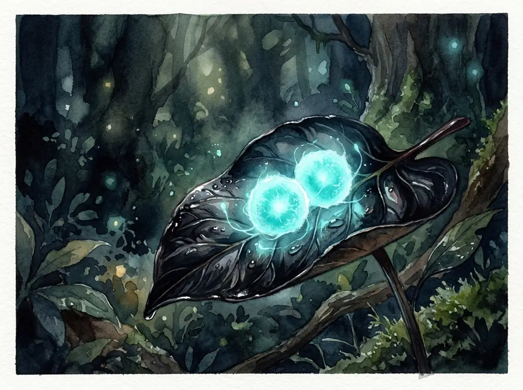 Harvesting glowing spores